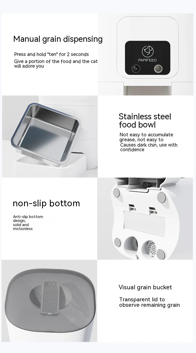 Distributeur de croquettes automatique 6L